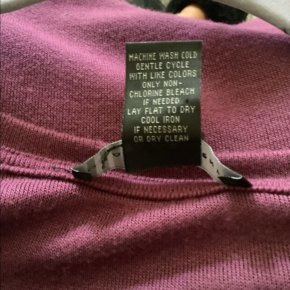 Grace Elements long sleeve top purple size Small round neck in great shape - Picture 6 of 6